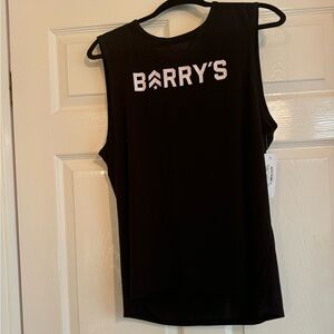 Barry's Black Sleeveless Tank Top
